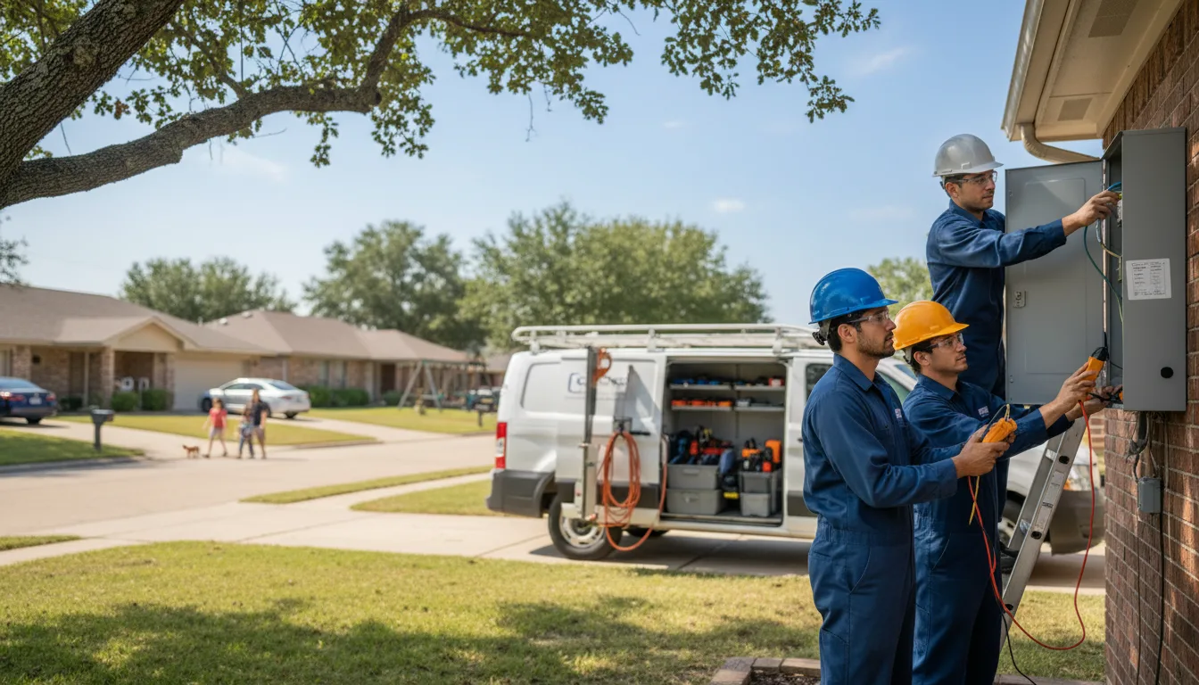 Certified electrician providing emergency electrical services in Mccool Junction, NE